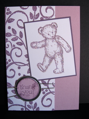 Glittery plum teddy