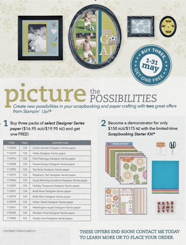 A Fabulous Scrapbook Promo This Month - Join Stampin' Up For Just $150